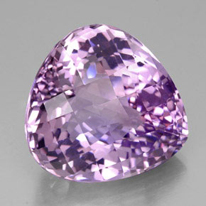 Améthyste violet naturelle en forme de poire, 53,61 ct, IF