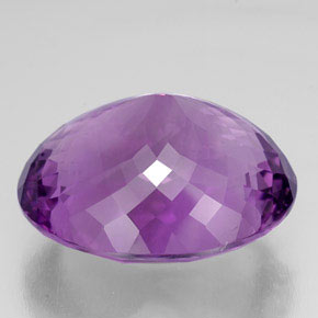 Améthyste violet naturelle coupe ovale, 65,73 ct, IF