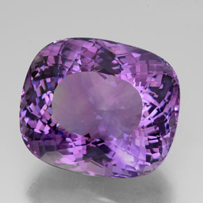 Améthyste violet naturelle coupe coussin, 58,79 ct, IF