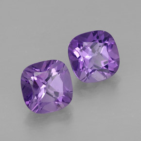 Achetez naturel ct Violet Améthyste gems, Coupe coussin, En provenance Brésil chez GemSelect. En stock, livraison internationale!