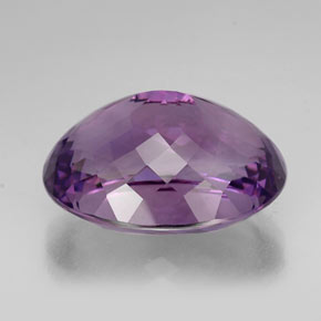 Améthyste violet naturelle coupe ovale, 54,02 ct, IF