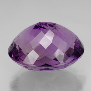 Améthyste violet naturelle coupe ovale, 49,96 ct, IF