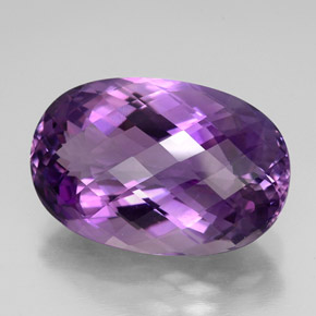 Améthyste violet naturelle coupe ovale, 49,80 ct, VVS