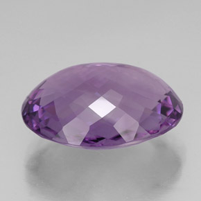 Améthyste violet naturelle coupe ovale, 33,87 ct, IF