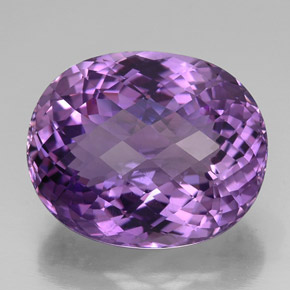 Améthyste violet naturelle coupe ovale, 35,79 ct, VVS
