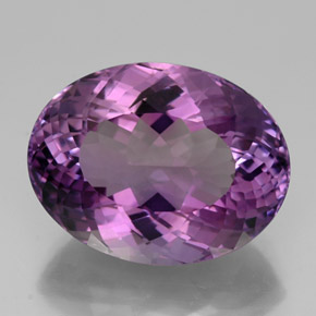 Améthyste violet naturelle coupe ovale, 33,03 ct, VVS