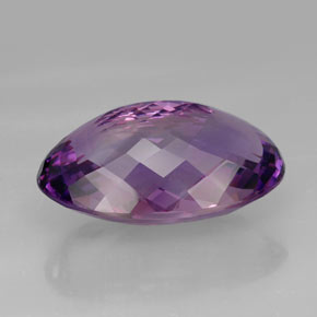 Améthyste violet naturelle coupe ovale, 63,30 ct, IF