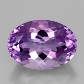 Améthyste violet naturelle coupe ovale, 5,90 ct, VVS-VS