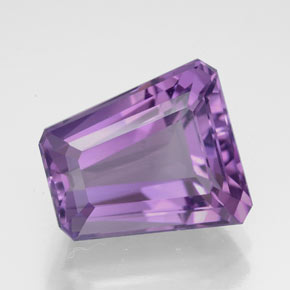 Améthyste violet naturelle forme fantaisie, 5,86 ct, VVS