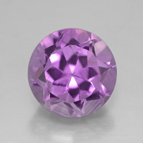Améthyste violet naturelle coupe roude, 2,88 ct, VVS