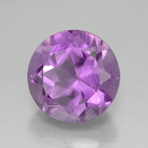 Améthyste violet naturelle coupe roude, 2,88 ct, VVS