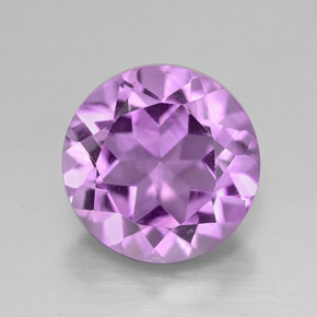 Améthyste violet naturelle coupe roude, 2,71 ct, VVS