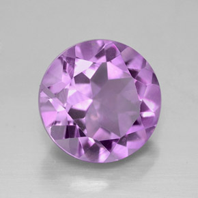 Améthyste violet naturelle coupe roude, 2,71 ct, VVS