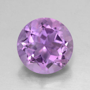 Améthyste violet naturelle coupe roude, 2,88 ct, VS
