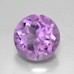 Améthyste violet naturelle coupe roude, 2,88 ct, VS