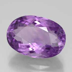 Améthyste violet naturelle coupe ovale, 7,85 ct, VVS