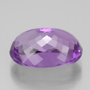 Améthyste violet naturelle coupe ovale, 7,85 ct, VVS