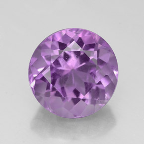 Améthyste violet naturelle coupe roude, 2,93 ct, VS