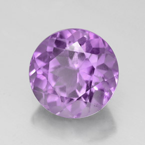 Améthyste violet naturelle coupe roude, 2,93 ct, VS