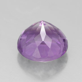 Améthyste violet naturelle coupe roude, 2,93 ct, VS