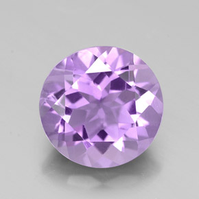 Améthyste violet naturelle coupe roude, 2,35 ct, VVS