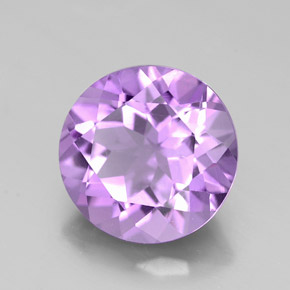 Améthyste violet naturelle coupe roude, 2,35 ct, VVS