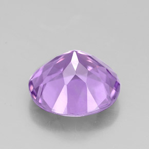 Améthyste violet naturelle coupe roude, 2,35 ct, VVS