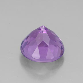 Améthyste violet naturelle coupe roude, 2,94 ct, VVS