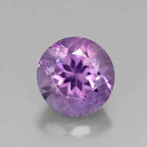 Améthyste violet naturelle coupe roude, 2,75 ct, VVS