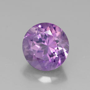 Améthyste violet naturelle coupe roude, 2,75 ct, VVS