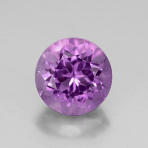 Améthyste violet naturelle coupe roude, 2,72 ct, VS
