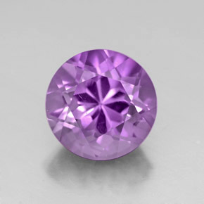 Améthyste violet naturelle coupe roude, 2,85 ct, VVS-VS