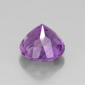 Améthyste violet naturelle coupe roude, 2,85 ct, VVS-VS