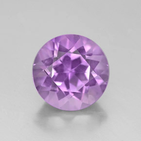 Améthyste violet naturelle coupe roude, 2,64 ct, VVS-VS
