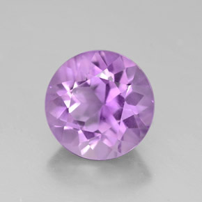 Améthyste violet naturelle coupe roude, 2,64 ct, VVS-VS