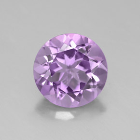 Améthyste violet naturelle coupe roude, 2,40 ct, VVS