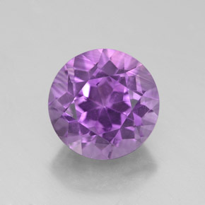 Améthyste violet naturelle coupe roude, 3,05 ct, VVS