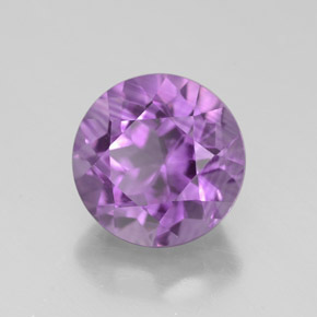 Améthyste violet naturelle coupe roude, 3,05 ct, VVS