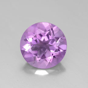 Améthyste violet naturelle coupe roude, 2,17 ct, VVS