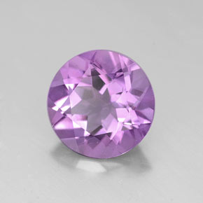 Améthyste violet naturelle coupe roude, 2,17 ct, VVS