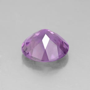 Améthyste violet naturelle coupe roude, 2,17 ct, VVS