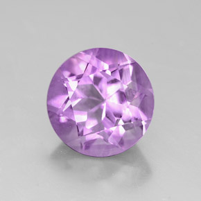 Améthyste violet naturelle coupe roude, 2,73 ct, VVS