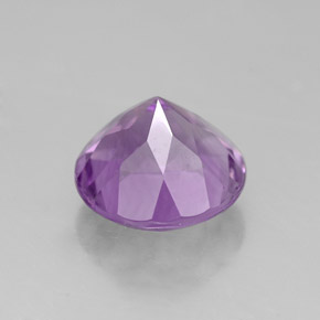 Améthyste violet naturelle coupe roude, 2,73 ct, VVS