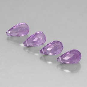 Achetez naturel ct violet améthyste gems, briolette, en provenance brésil chez gemselect. en stock, livraison internationale!