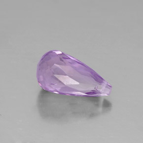 Améthyste violet naturelle briolette, 1,38 ct, VS