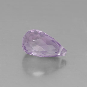 Améthyste violet naturelle briolette, 1,38 ct, VS