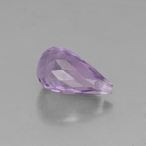 Améthyste violet naturelle briolette, 1,40 ct, VVS-VS