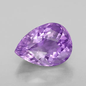 Améthyste Violet naturelle En forme de poire, 5.47 ct, VVS-VS