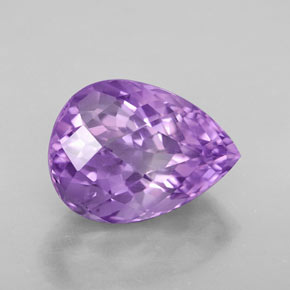 Améthyste Violet naturelle En forme de poire, 5.47 ct, VVS-VS