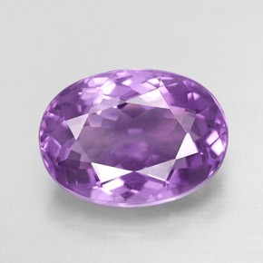 Améthyste violet naturelle coupe ovale, 5,99 ct, VVS